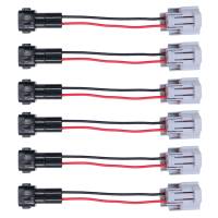 Quantum Injector PnP Adapters - Denso (female) to OBD2 Honda (male) -Wired-Set of 6