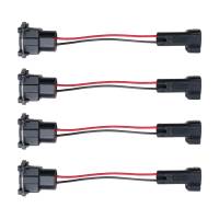 Quantum Injector PnP Adapters - EV1 Bosch/Jetronic (female) to EV6/EV14 USCAR (male)-Wired-Set of 4