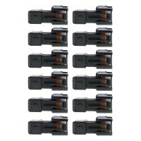 Quantum Injector PnP Adapters - EV6/EV14 USCAR (female) to EV1 Bosch/Jetronic (male)-Wireless-Set of 12