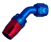 Hose Ends - Conventional AN Hose Ends - 45 Degree Compression AN Swivel
