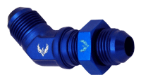 AN Fittings & Hoses - Bulkhead Fittings - 45 Degree AN Flare Bulkhead Fittings